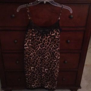 Cheetah print spandex dress